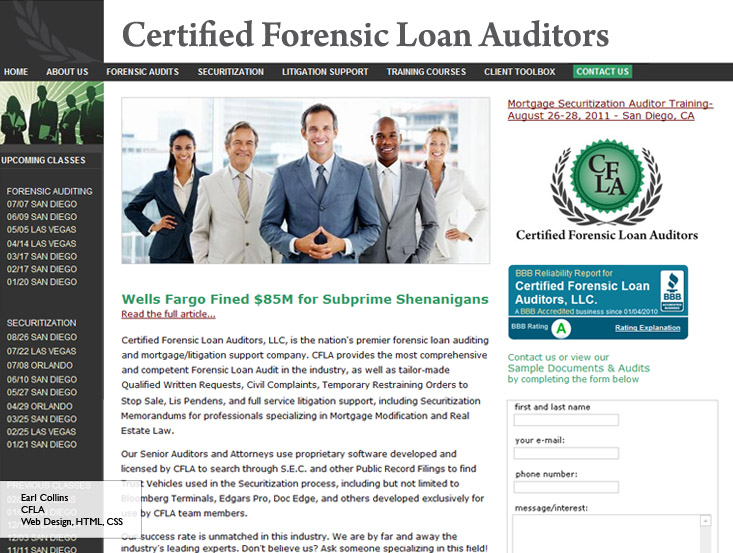 Certified Forensic Loan Auditors - Web Design